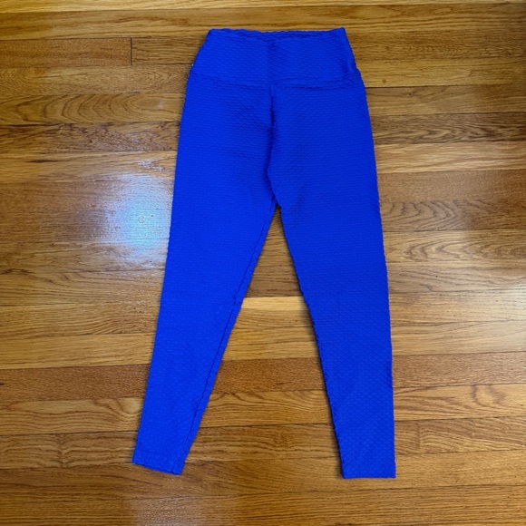 Booty By Brabants Croco Skin Seamless Leggings in Dark Blue (Cobalt?) - One Size - Picture 2 of 8